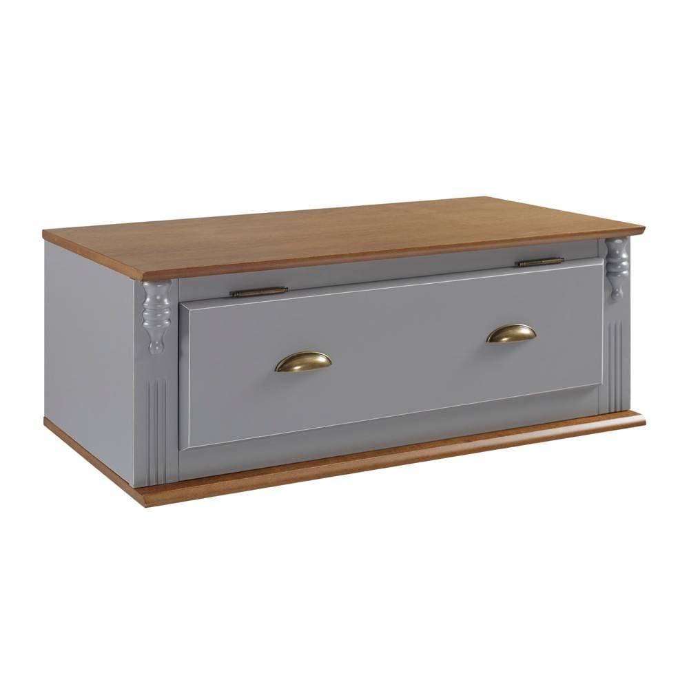 Aéreo Hanover 80Cm 1 Porta Basculante de Madeira Cor Cinza