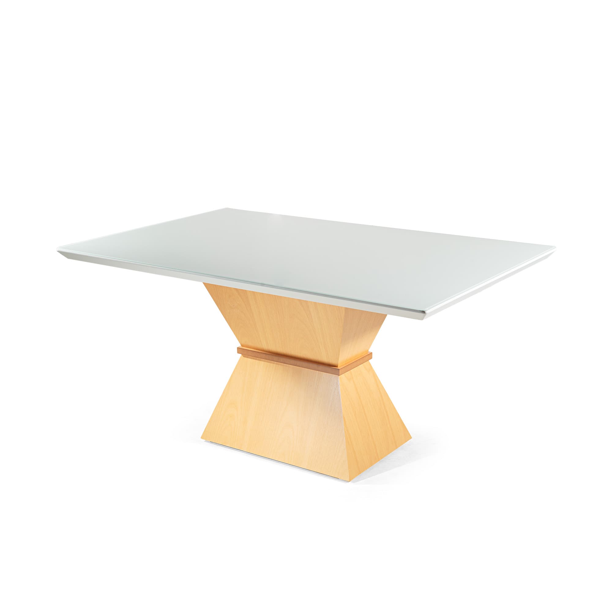 Conjunto Sala de Jantar Moderna 6 Cadeiras X Branco Provençal com Mesa 160 X 100 Cm