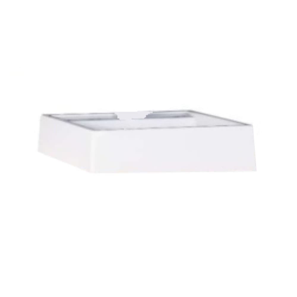 Cuba Dália Retangular de Porcelana 10 X 40.5 Cm Na Cor Branco