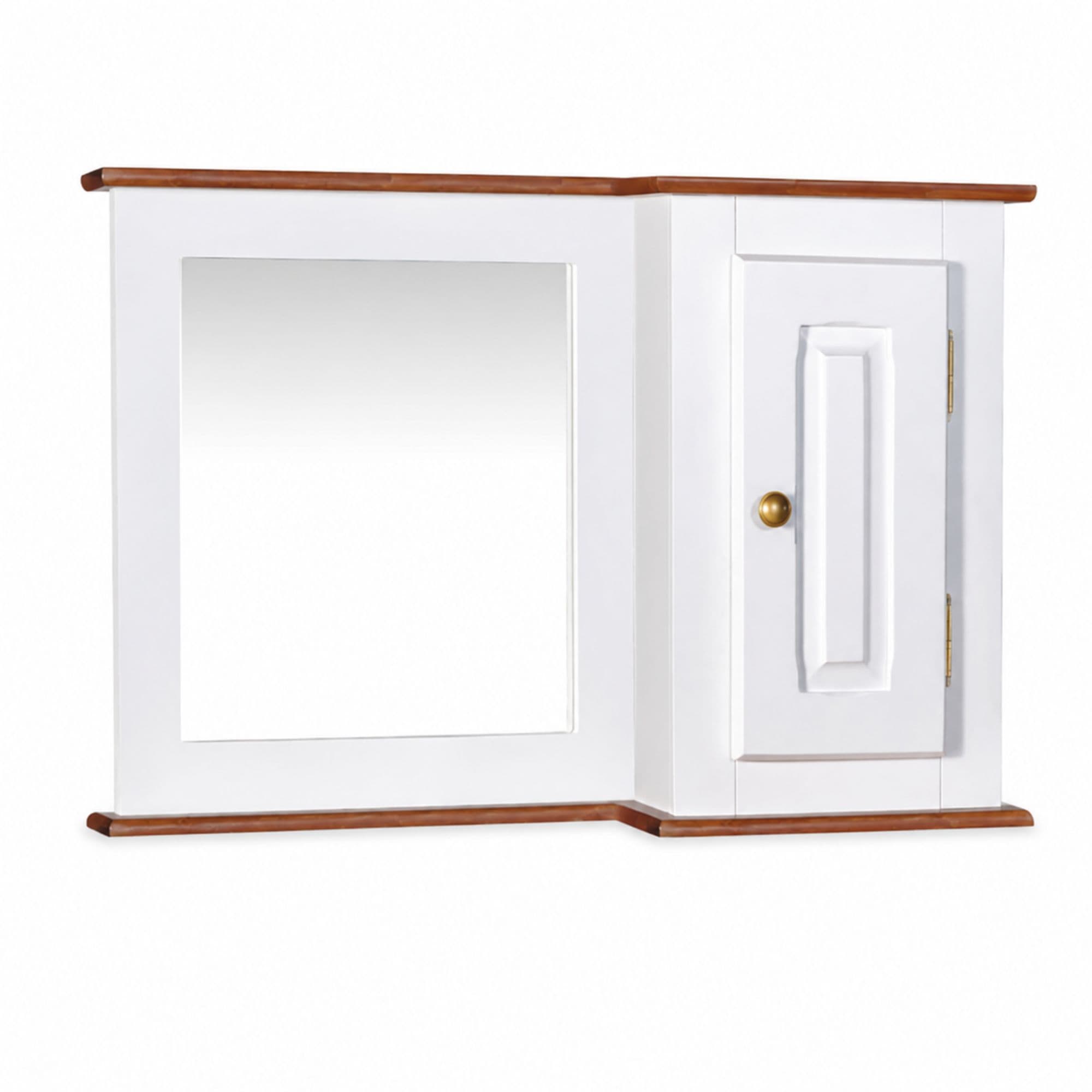 Aéreo para Balcão de Banheiro Branco com Espelho Dália 58 X 97 Cm
