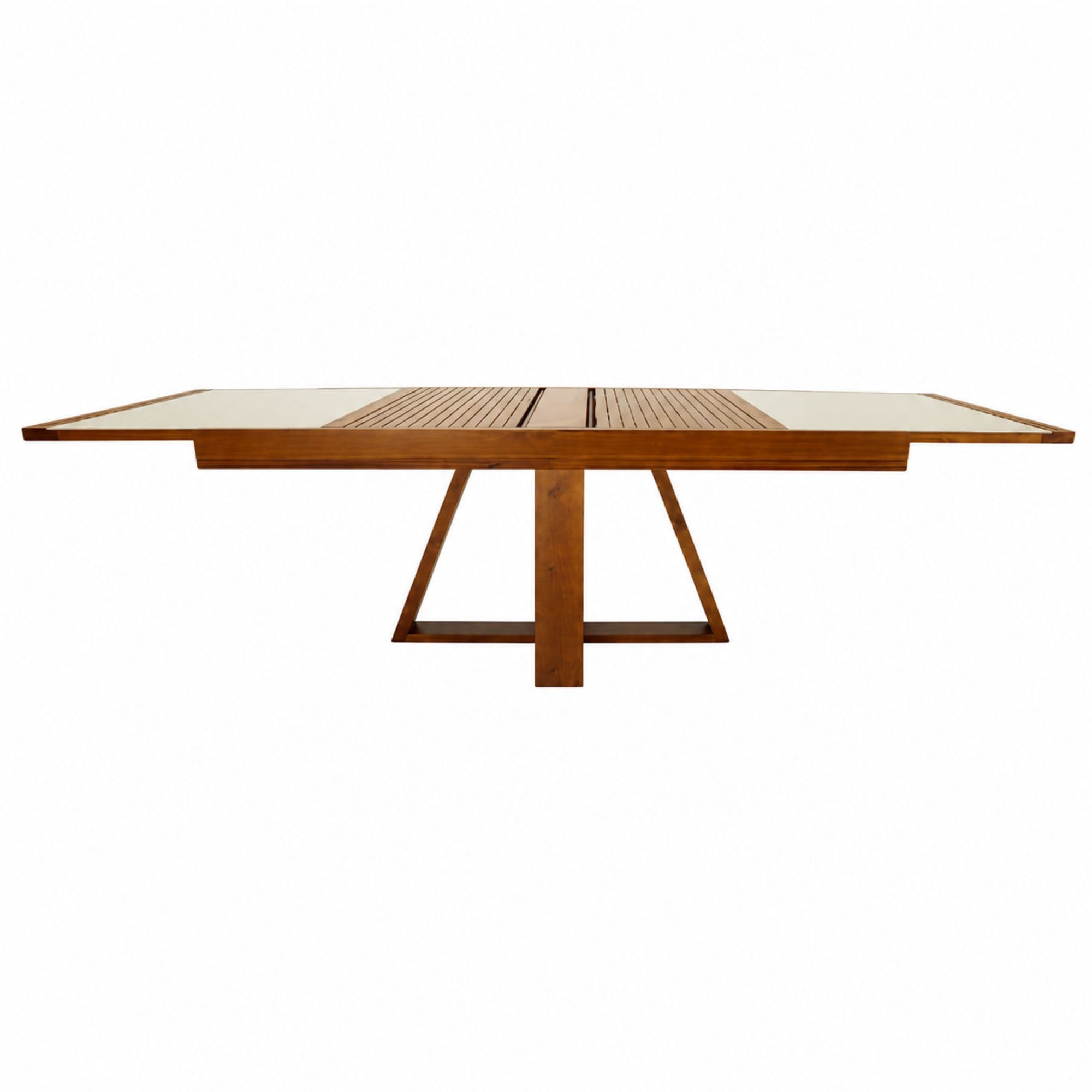 Conjunto Mesa Extensível Ypê 1,20 com Vidro Fendi e 4 Cadeiras