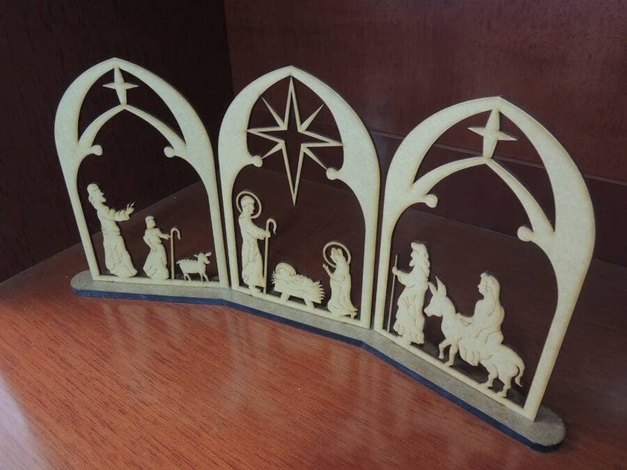 Enfeite Decorativo de Natal Sobre Os Três Reis Magos Na Cor Cru