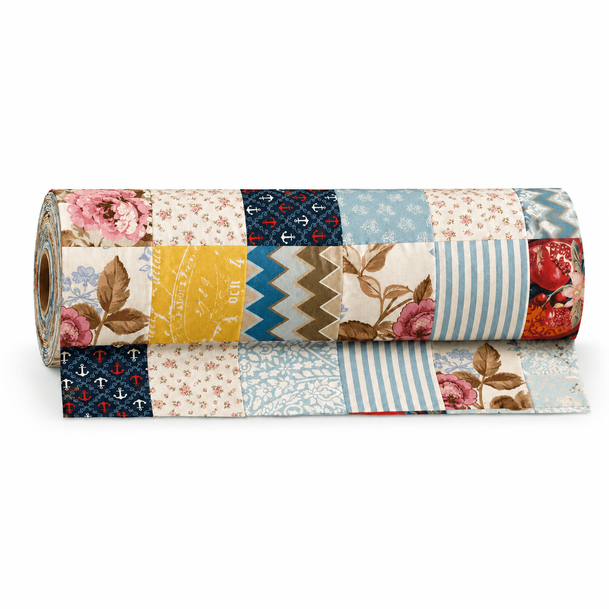 Tecido Patchwork Retalhos Colorido