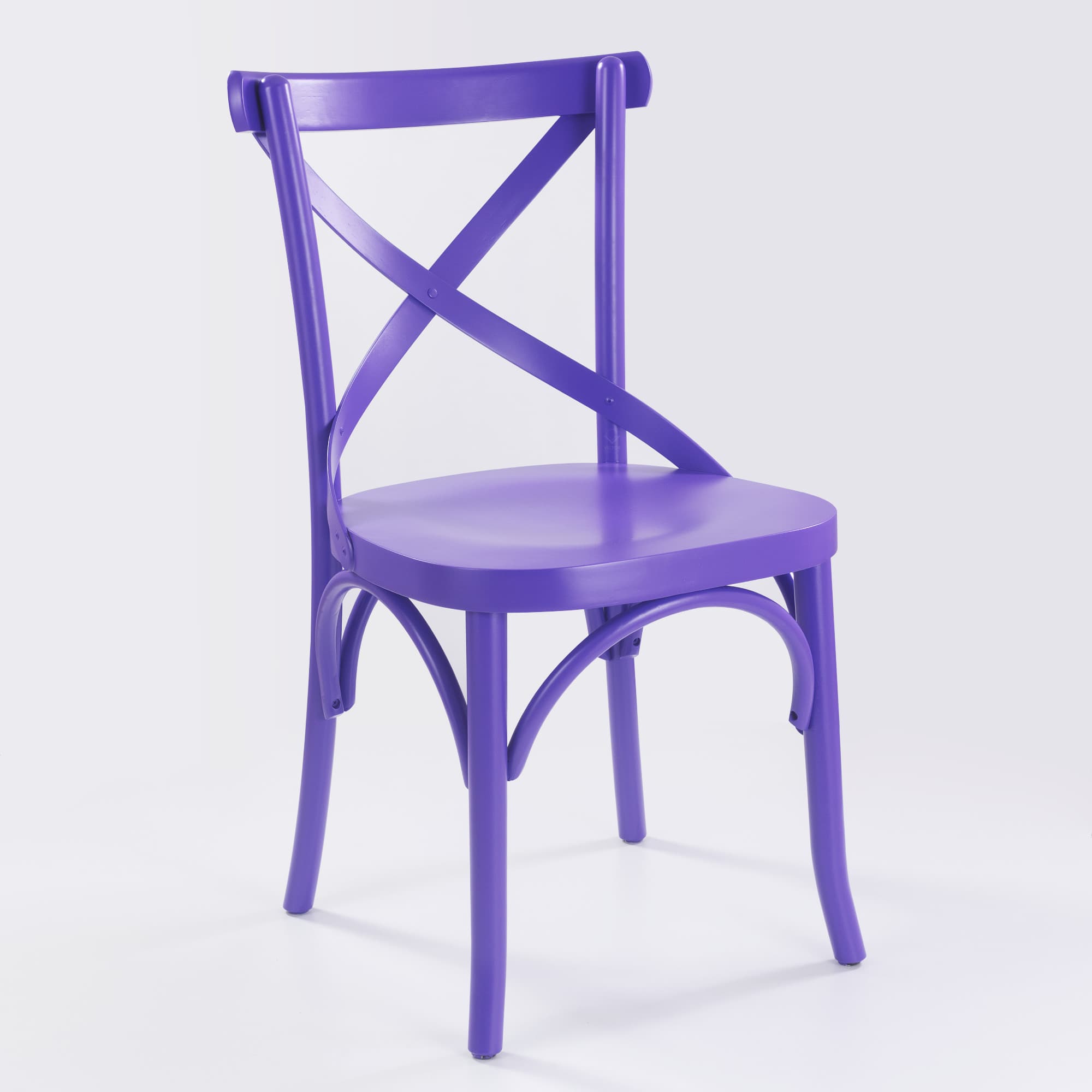 Conjunto 6 Cadeiras com Assento Anatômico e Encosto X Paris Roxo