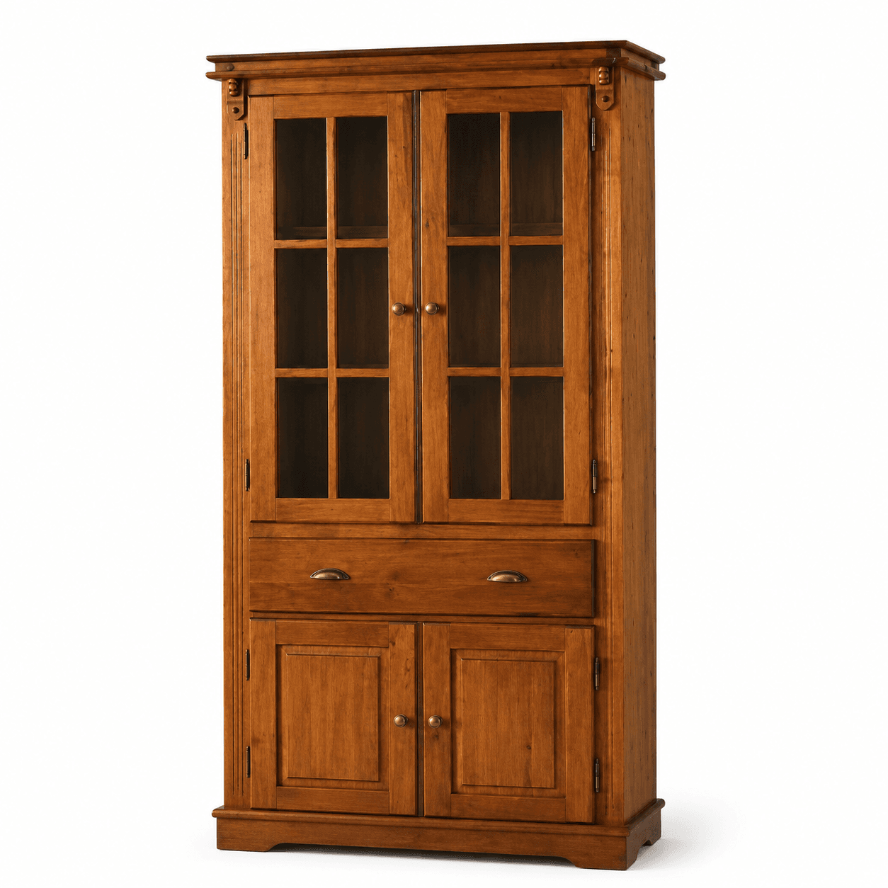 Cristaleira 2 Portas Manchester Imbuia Glazer